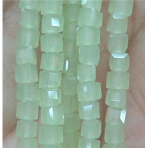 chinese crystal glass bead, faceted cube, approx 2x2x2mm, 200pcs per st