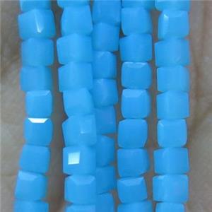 chinese crystal glass bead, faceted cube, approx 2x2x2mm, 200pcs per st