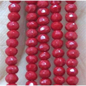 chinese crystal glass bead, faceted rondelle, approx 2mm, 200pcs per st