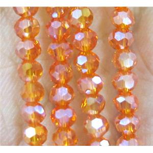 chinese crystal bead, faceted round, approx 4mm dia, 100pcs per st