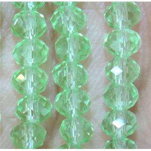 chinese crystal bead, faceted rondelle, approx 3x4mm, 150 pcs per st