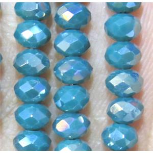 chinese crystal bead, faceted rondelle, approx 6x8mm, 72 pcs per st