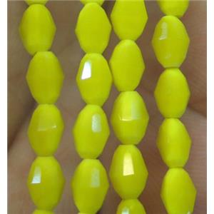 Chinese Crystal Beads, faceted oval, approx 4x6mm, 72pcs per st