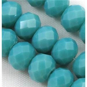 Chinese crystal glass bead, Faceted rondelle, 4mm dia, 135pcs per st