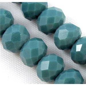 Chinese crystal glass bead, Faceted rondelle, 8mm dia, 68pcs per st