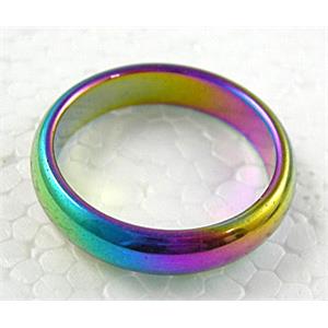 magnetic Hematite Ring, colorful, 25mm dia