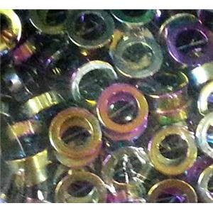 Hematite bead, no-Magnetic, colorful plated, 6mm dia