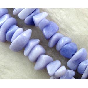 Erose jade bead, Dye chips, stabile, approx 4-12mm, 36 inch length