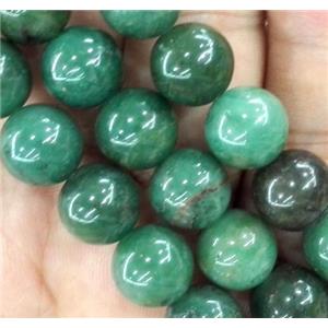 round green African Jade Beads, approx 10mm dia