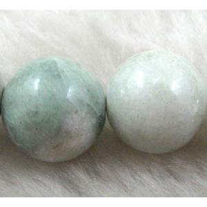 Round Jade gemstone, dye, stabile, 14mm dia, 27pcs per st