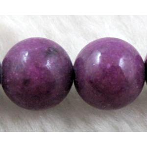 round Jade gemstone, dye, stabile, 10mm dia, 38pcs per st