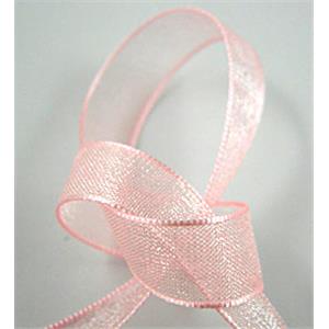 Organza Cord, pink, 7mm wide