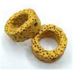 Lava bead, rondelle, 20x8mm, 20pcs per st