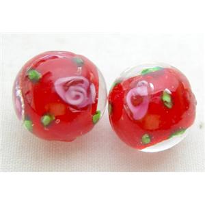 Round Lampwork Beads, 12mm diameter