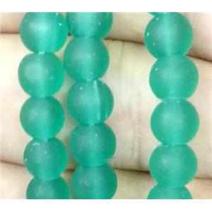 matte lampwork bead, round, approx 10mm dia