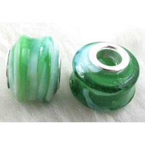 Lampwork Glass Beads, 16mm dia, hole:5.5mm