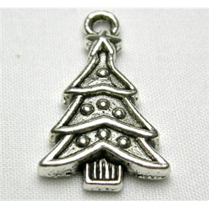 Tibetan Silver Christmas Tree non-nickel, 23mm high