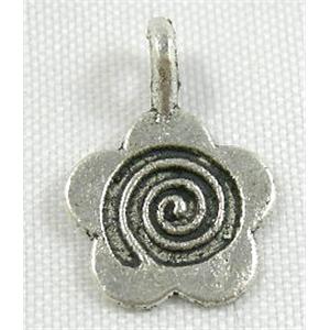 Pendant,Tibetan Silver  Non-Nickel, 11x15.5mm