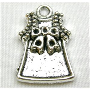 Tibetan Silver Clothing Model Non-Nickel, 13x21mm