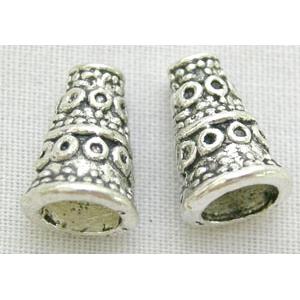 Tibetan Silver Spacer Non-Nickel, 7.3mm diameter, 10.5mm hight