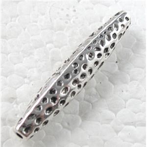 Tibetan Silver Spacer Non-Nickel, 7x35mm, hole:1.2mm