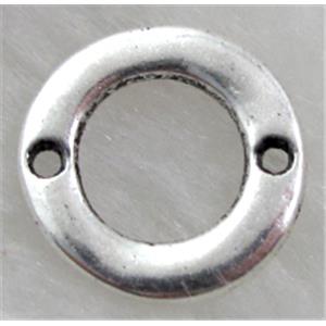 Tibetan Silver connector Non-Nickel, 14.5mm dia