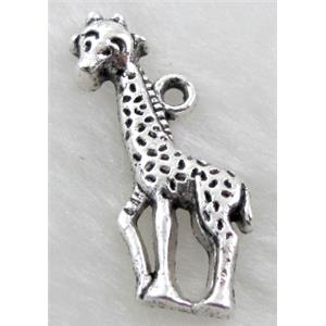 Tibetan Silver Giraffe Non-Nickel, 14x22mm