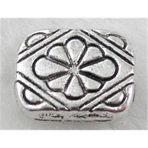 Tibetan Silver Spacers Non-Nickel, 10x12mm, 3mm thin