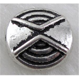 Tibetan Silver Spacers Non-Nickel, 11mm dia, 5mm thin