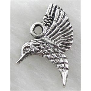 Tibetan Silver Bird Non-Nickel, 13x20mm