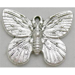 Tibetan Silver butterfly pendants, 14.5x19mm