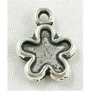 Tibetan Silver Pendant Non-Nickel, 10x12mm