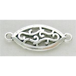 Tibetan Silver Charms Non-Nickel, 10.6x25mm