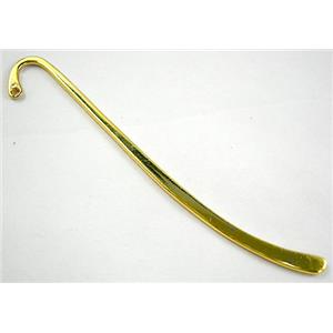 Golden Bookmark, Tibetan Silver Non-Nickel, 8.7cm(3.44 inch) length