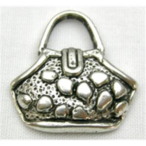 Tibetan Silver bag non-nickel, 18mm wide