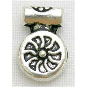 Tibetan Silver Non-Nickel, 7.5mm diameter, 11mm length