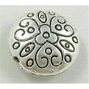 Tibetan Silver Spacers Non-Nickel, 18mm dia, 8mm thick