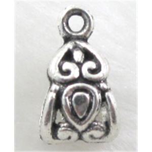 Bail, Tibetan Silver Non-Nickel, 8x14mm,hole:6x8mm