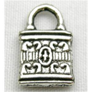 Tibetan Silver bag non-nickel, 8mm wide