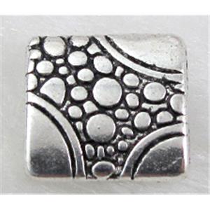 Tibetan Silver Spacers Non-Nickel, 10.5x10.5mm, 3mm thin