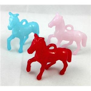 resin pendant, horse, approx 40x40mm, 190pcs