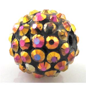 Round crystal rhinestone bead, 22MM dia