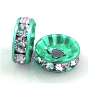 Rondelle rhinestone, Middle East Rhinestone, approx 10mm