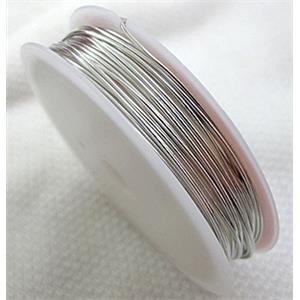 Copper Wire, silver plated, 1mm thick, 2.5meters per roll