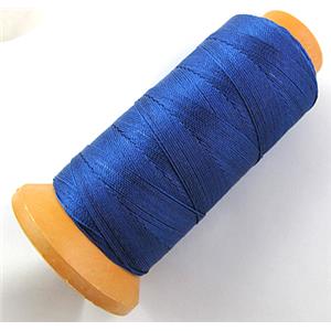 Blue Nylon cord, 0.4mm, approx 700meter per roll