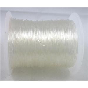 Crystal Wire, stretchy, korea, round, clear, approx 1.0mm thickness, 100m per rolls