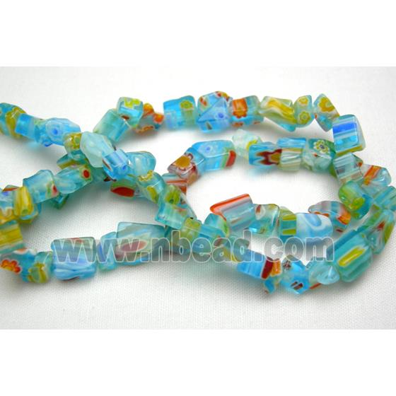 32" string of erose Millefiori Glass beads