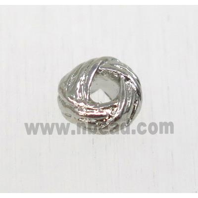 tibetan silver beads, zinc, non-nickel