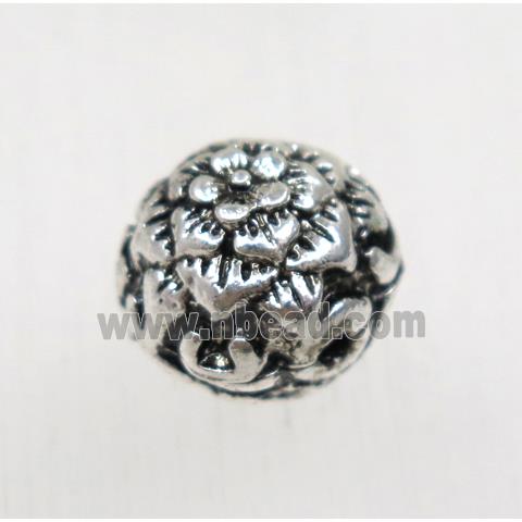 tibetan silver zinc beads, non-nickel