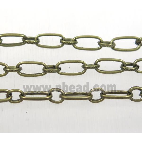 iron chain, Antique bronze plated